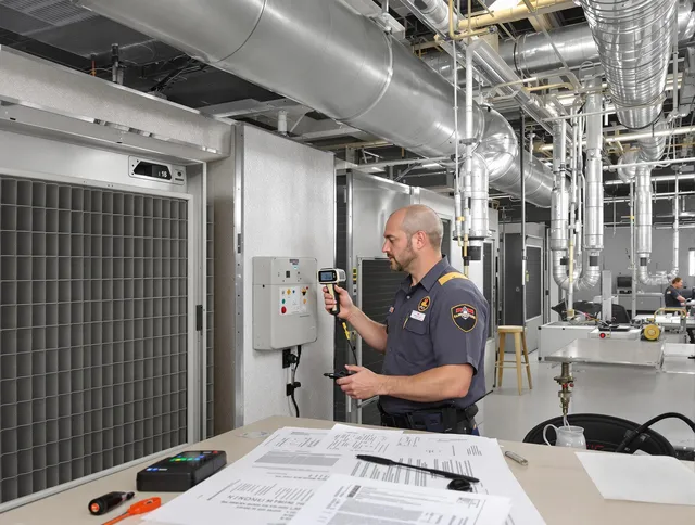 Professional filter system inspection by Holliston Air Duct Cleaning in Holliston